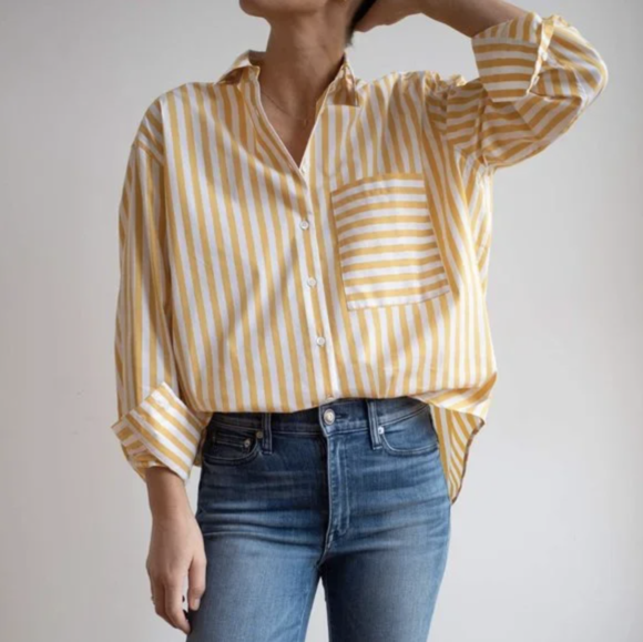 Yellow Button Down Shirts